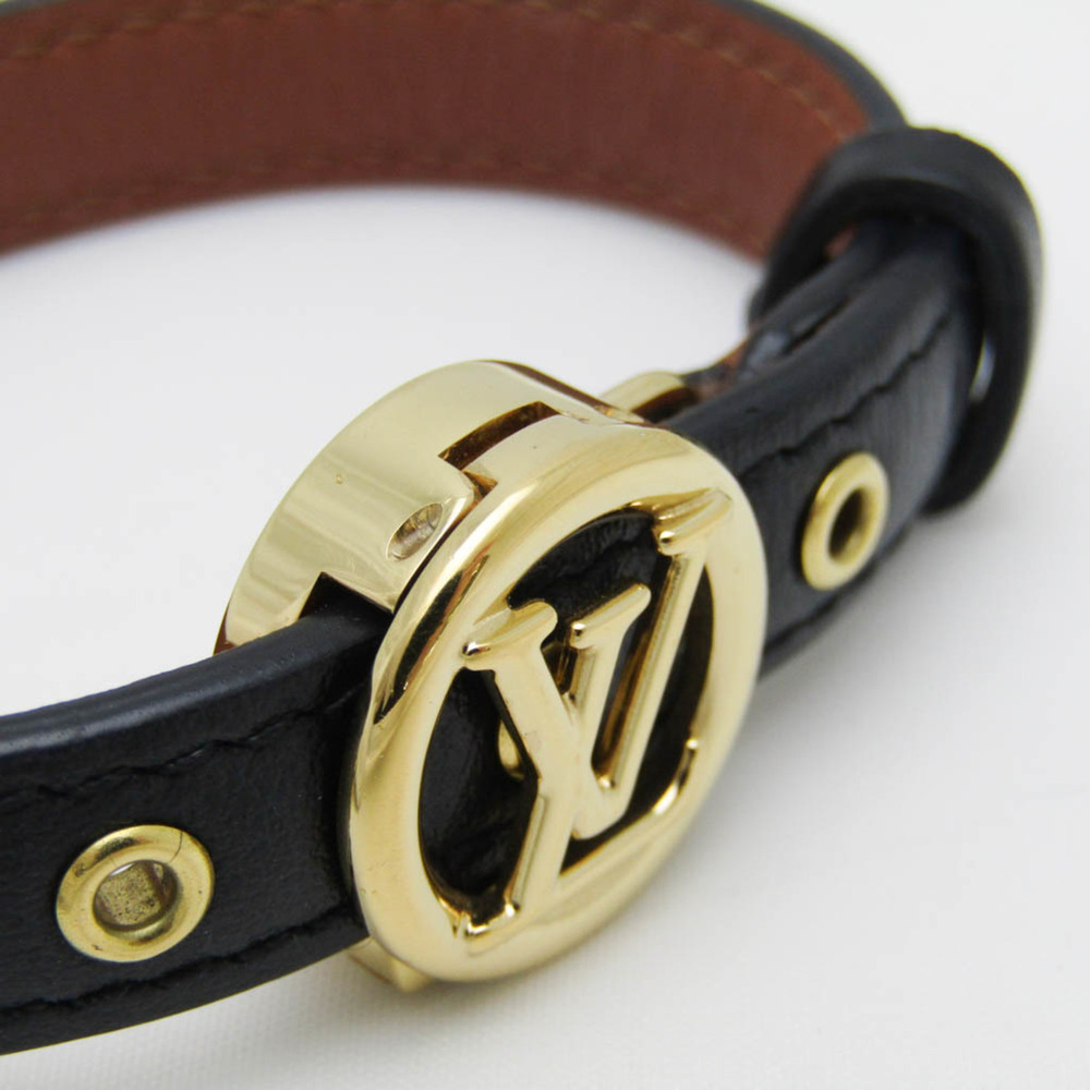 LOUIS VUITTON Black Leather Bracelet - Picture 3 of 10